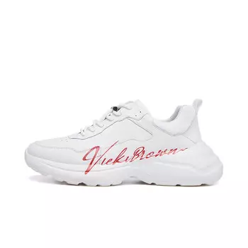 Кроссовки мужские Lifestyle Shoes Men Low-Top Vicki Brown, белый/красный