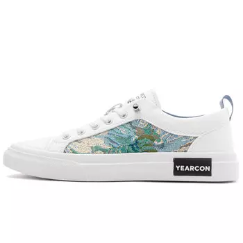 Кроссовки мужские Lifestyle Shoes Men Low-Top Yearcon, цвет White bright yellow