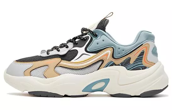 Кроссовки мужские Lifestyle Shoes Men Low-Top Gray Green Erke