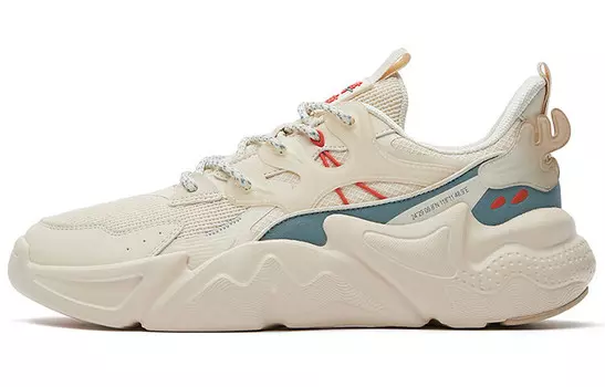 Кроссовки мужские Lifestyle Shoes Men Low-Top Feathers White/grey-green Jade Erke