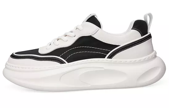 Кроссовки мужские Lifestyle Shoes Men Mid-Top Black And White, White Bosssunwen