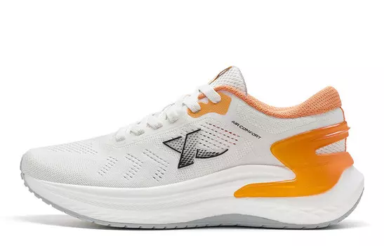 Кроссовки мужские Lingbu ELM с низким верхом, парусно-белые/сумеречно-оранжевые Xtep