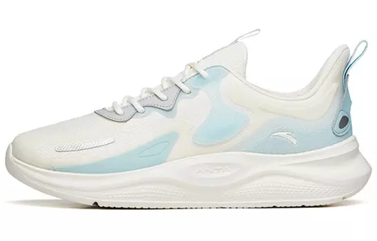 Кроссовки мужские Lingyun с низким верхом цвета слоновой кости/светло-стального синего цвета Anta