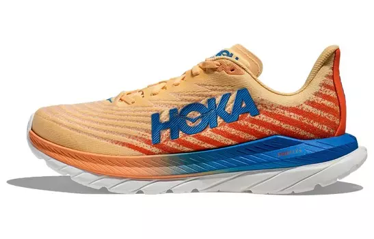 Кроссовки мужские Mach 5 с низким верхом, ярко-оранжевые Hoka One One