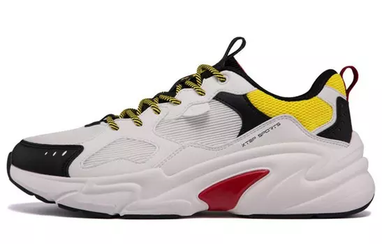 Кроссовки мужские массивные низкие белые, черные, желтые Xtep