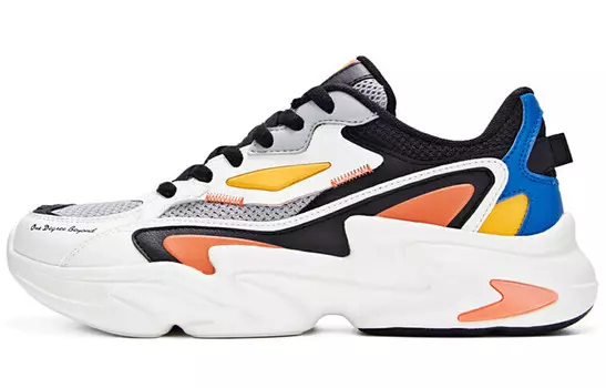 Кроссовки мужские массивные низкие белый/черный 361°