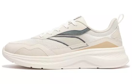 Кроссовки мужские массивные низкие белый серый бежевый 361°