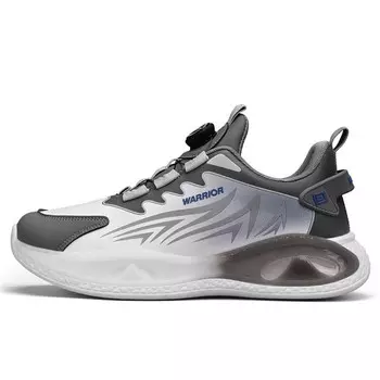 Кроссовки мужские массивные низкие белый серый Warrior