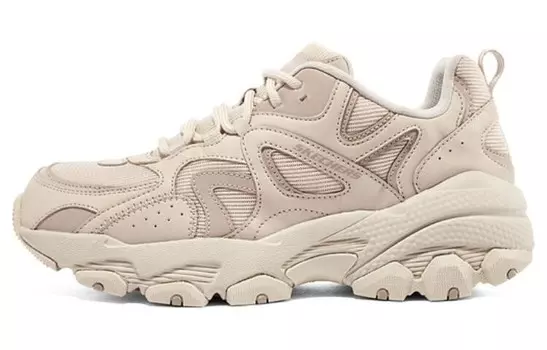 Кроссовки мужские массивные низкие бежевые Skechers