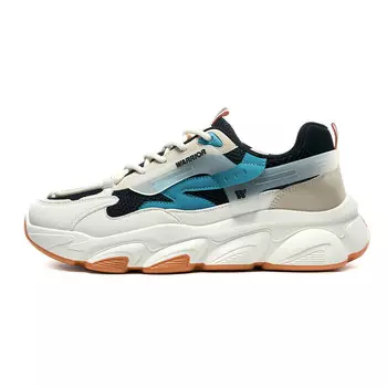 Кроссовки мужские массивные низкие бежевый черный синий Warrior