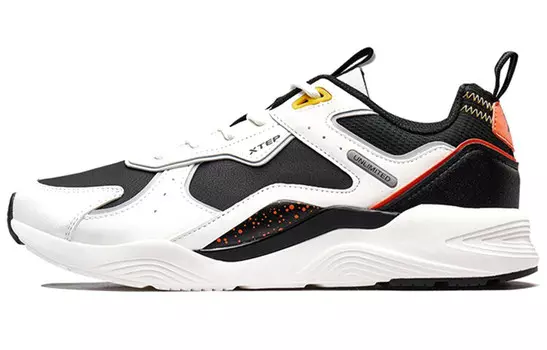 Кроссовки мужские массивные низкие черные/белые Xtep