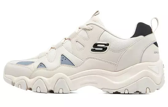 Кроссовки мужские массивные низкие, натуральный цвет/черный Skechers