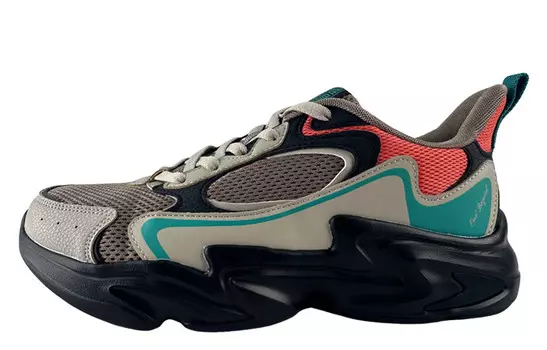 Кроссовки мужские массивные низкие Obsidian Black/Flax Ash 361°