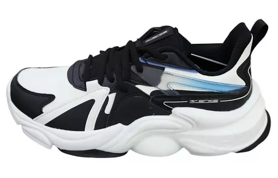 Кроссовки мужские массивные низкие Positive черный/дубовые Bud White Erke