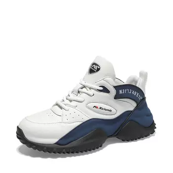 Кроссовки мужские массивные низкие синий Kolumb