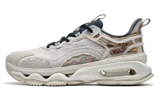 Кроссовки мужские массивные Shanhai Collection Low-top Tea White/Gliny Color Xtep