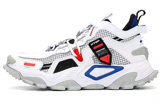 Кроссовки мужские массивные Shanhai Collection Low-top белые/черные Xtep