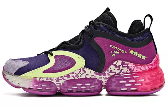 Кроссовки мужские массивные среднего размера фиолетовый 361°