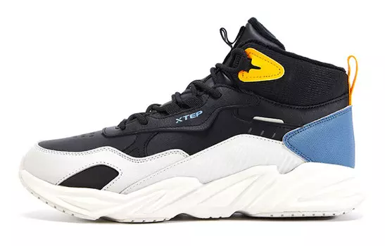 Кроссовки мужские массивные высокие черные/серые Xtep