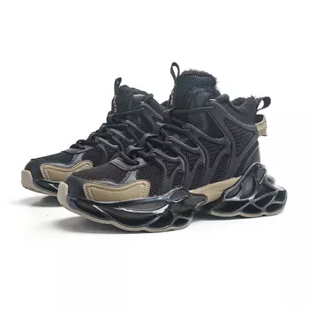 Кроссовки мужские массивные высокие Dafk, цвет Single/black-brown