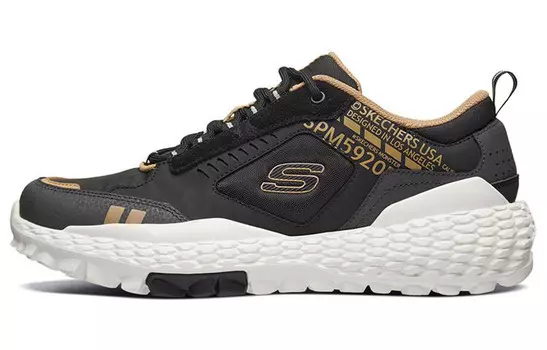 Кроссовки мужские Monster Running Shoes Low-top Black/Gold Skechers