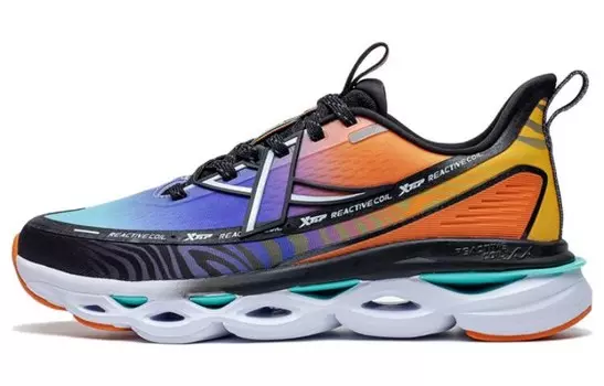 Кроссовки мужские низкие Aurora зеленые/мармеладные/черные Xtep