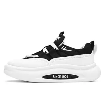 Кроссовки мужские низкие белые/черные Binary