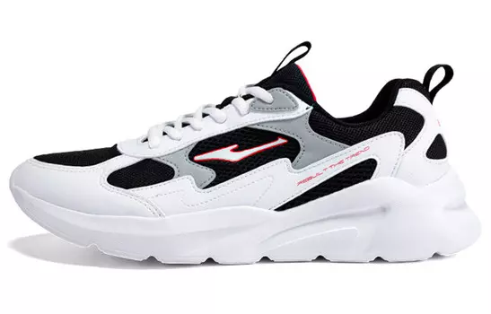 Кроссовки мужские низкие белые/черные Erke