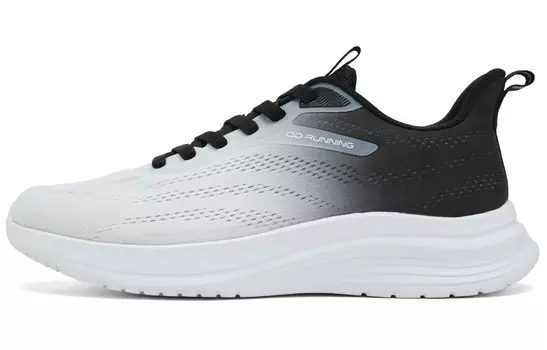 Кроссовки мужские низкие белые черные Qiaodan