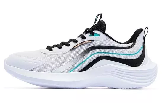 Кроссовки мужские низкие белые/черные Qiaodan