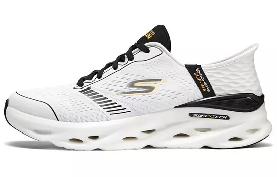 Кроссовки мужские низкие белые/черные Skechers