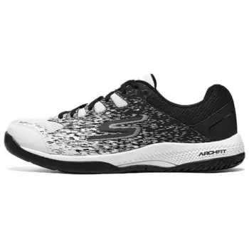 Кроссовки мужские низкие белые/черные Skechers