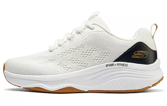 Кроссовки мужские низкие белые/черные Skechers