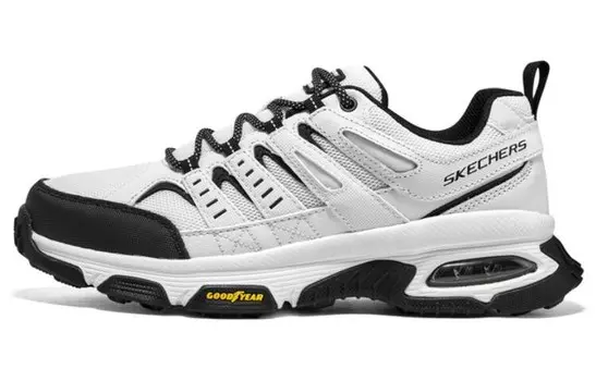 Кроссовки мужские низкие белые/черные Skechers