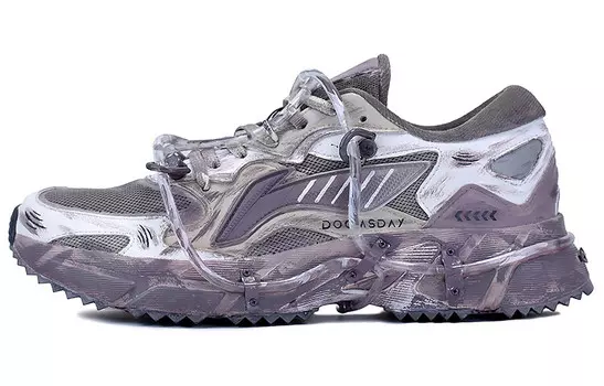 Кроссовки мужские низкие белые/серые/фиолетовые/зеленые Lining