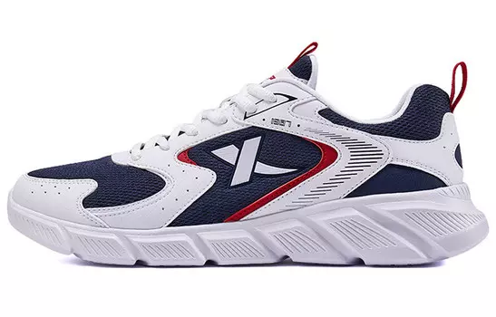 Кроссовки мужские низкие белые/синие/красные Xtep