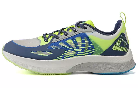 Кроссовки мужские низкие белые/синие Peak