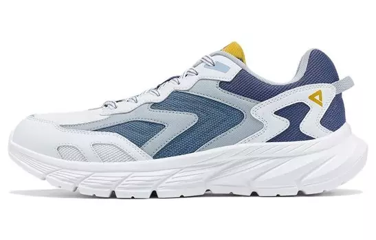 Кроссовки мужские низкие белые/синие Peak