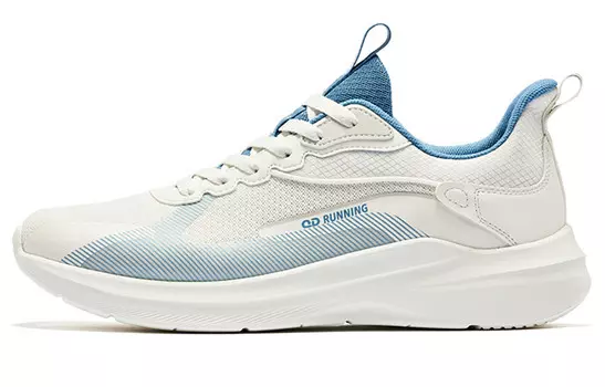 Кроссовки мужские низкие белые/синие Qiaodan