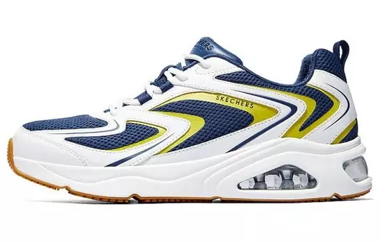 Кроссовки мужские низкие белые/синие Skechers