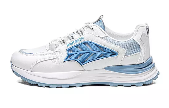 Кроссовки мужские низкие белые/синие Warrior