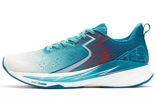 Кроссовки мужские низкие белые/зеленые 361°