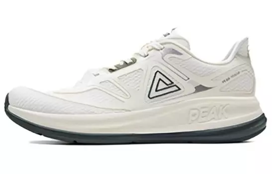 Кроссовки мужские низкие белые/зеленые Peak