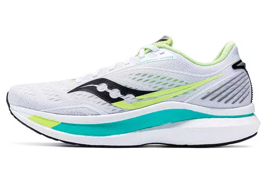 Кроссовки мужские низкие белые/зеленые Saucony