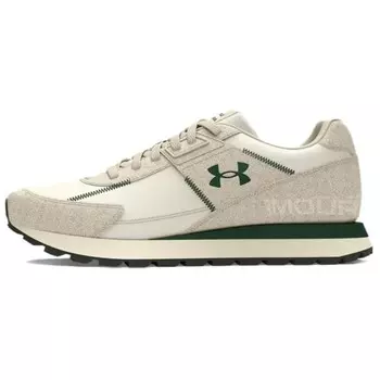 Кроссовки мужские низкие белые/зеленые Under Armour