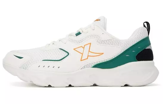 Кроссовки мужские низкие белые/зеленые Xtep