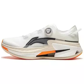 Кроссовки мужские низкие белый/черный/оранжевый Lining