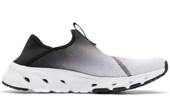 Кроссовки мужские низкие белый черный Qiaodan