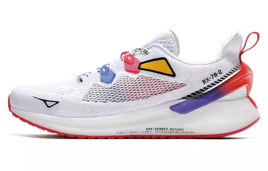 Кроссовки мужские низкие белый/фиолетовый/красный 361°