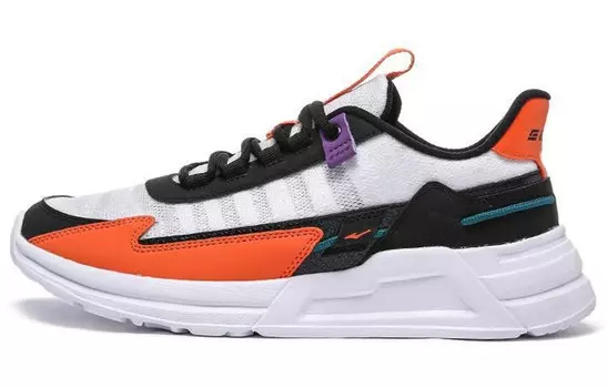 Кроссовки мужские низкие белый/оранжевый Erke